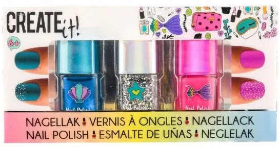 SET 3 LACURI DE UNGHII PENTRU FETITE - CREATE IT (VDM2003465)