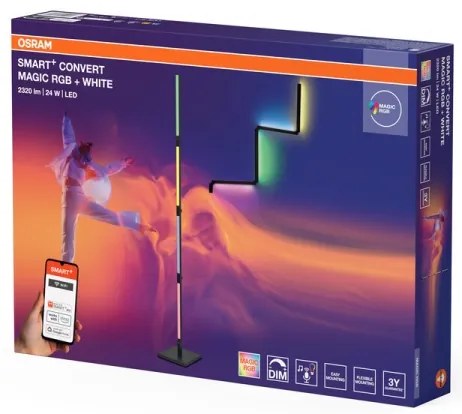 Osram- Lampă de podea LED RGBW reglabilă 2în1 SMART+ MAGIC LED/24W/230V Wi-Fi