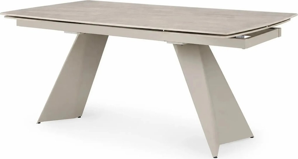 Masa extensibila ARMANI, travertin cu efect de marmura/casmir, piatra