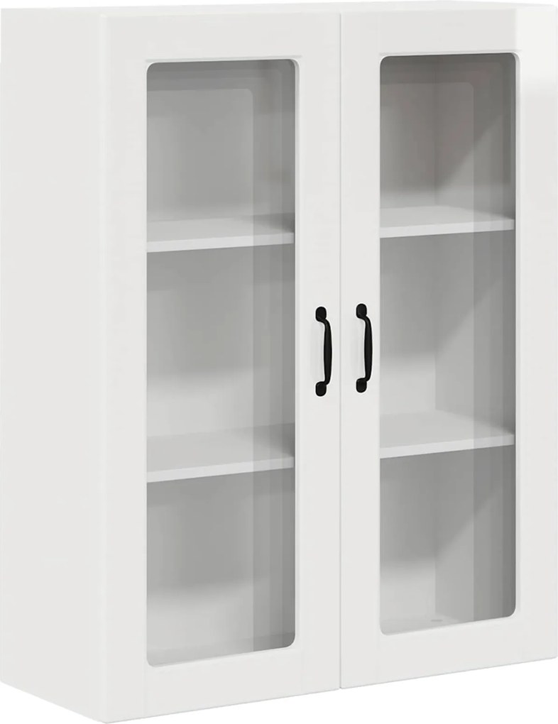 vidaXL Dulap de bucătărie Alb lucios 80 x 31 x 100 cm Lemn compozit
