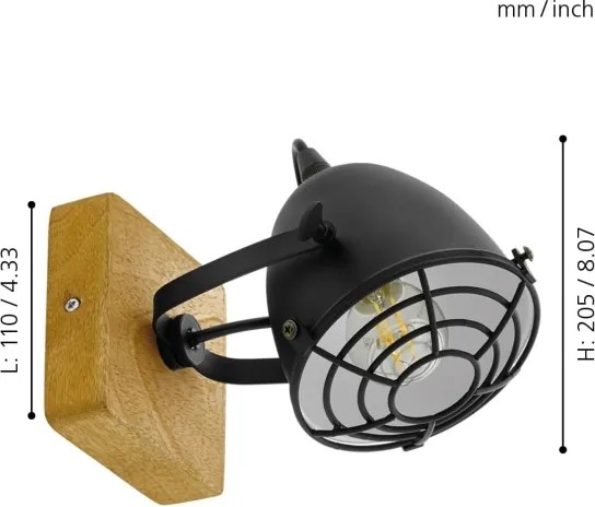 Eglo 49076 - Lampă spot GATEBECK 1xE14/40W/230V
