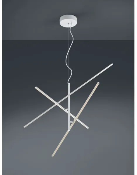 Lustră LED pe cablu dimabilă TIRIAC 3xLED/8,5W/230V albă Trio