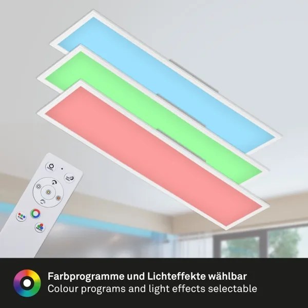 Plafonieră RGBW dimabilă SLIM LED/40W/230V Brilo + telecomandă