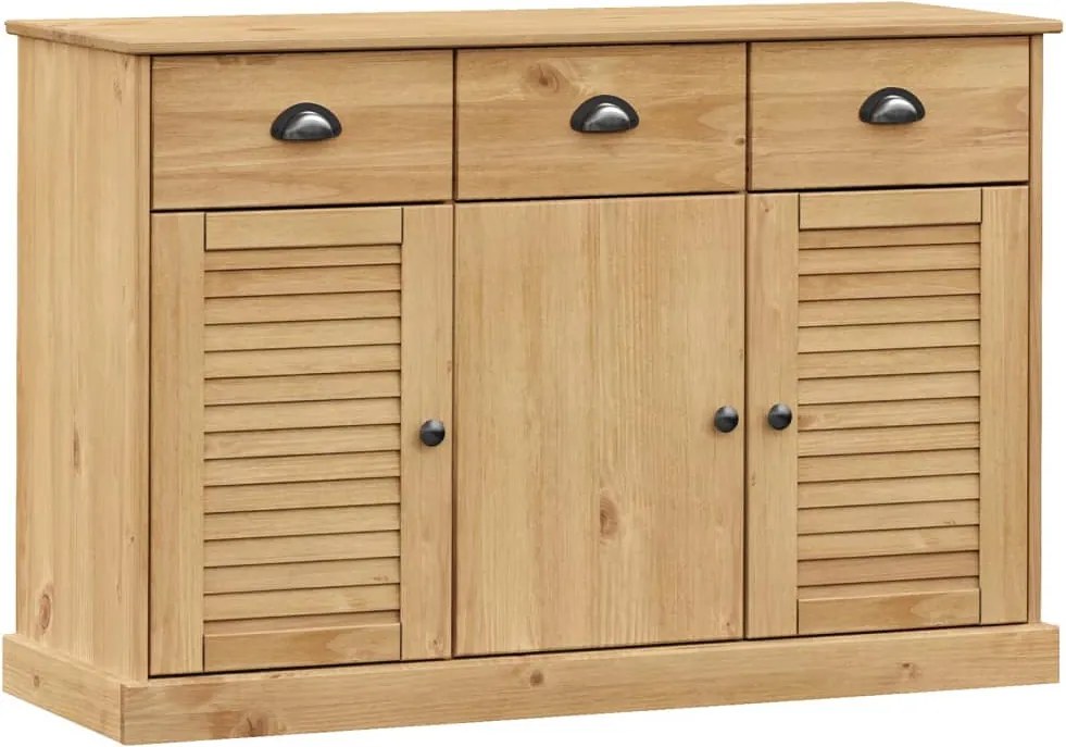 vidaXL Servantă cu sertare VIGO, 113x40x75 cm, lemn masiv de pin