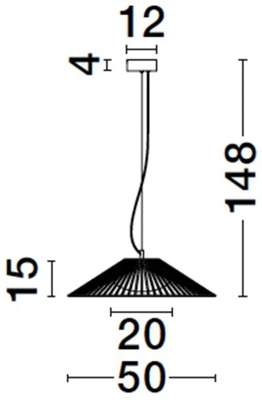 Pendul LED stil modern minimalist BRUME D-50cm
