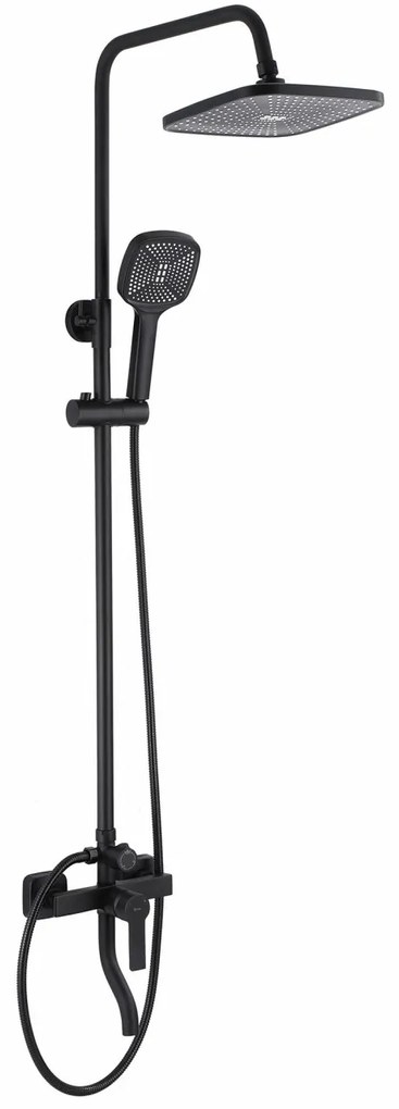 Baterie pentru dus Argus negru mat