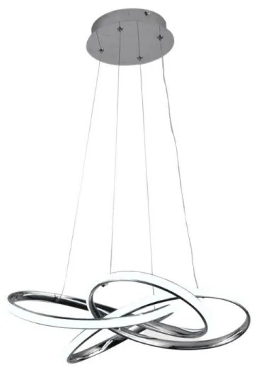 Lustră LED dimabilă pe cablu LED/65W/230V 3000-6500K gri + telecomandă