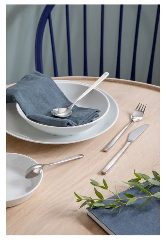 Tacâmuri argintii din oțel inoxidabil 16 buc. Fuga – Gense