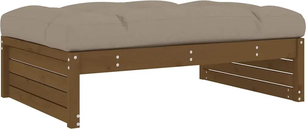 vidaXL Taburet de grădină, 120x80 cm, maro miere, lemn masiv de pin