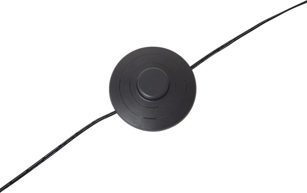 Lampă de podea arcuită de design aurie, cu LED și dimmer în 3 trepte - Anello
