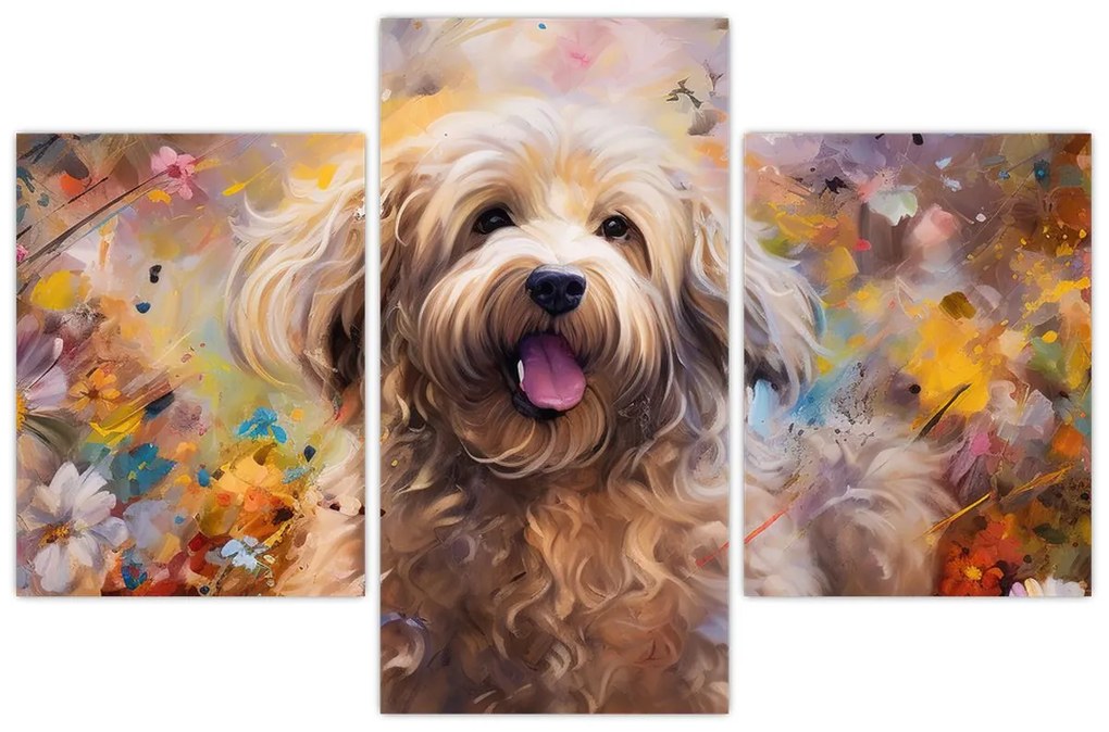 Tablou - Happy Dog II. (90x60 cm)