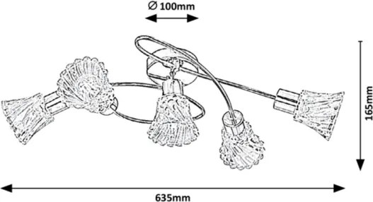 Spot Rabalux 5xE14/40W/230V