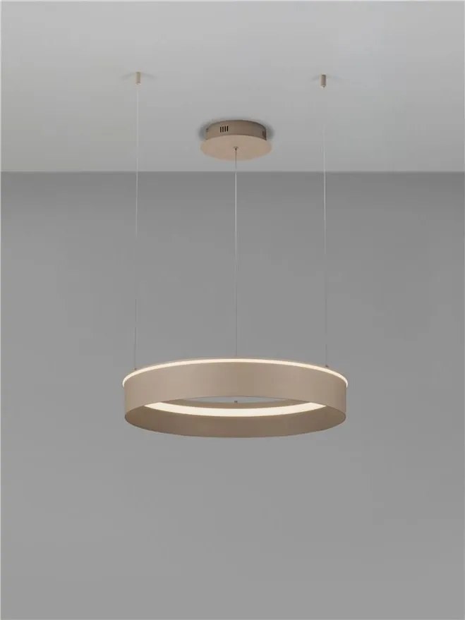 Lustra LED design circular OLIVIA bej D-60cm