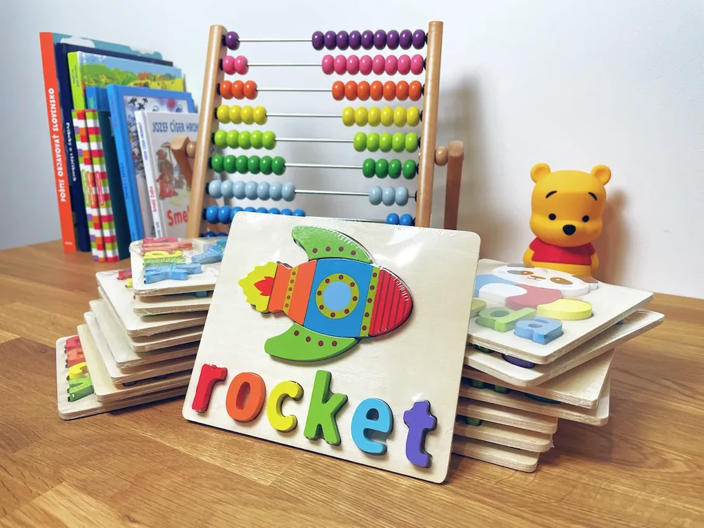 Puzzle din lemn pentru copii "Bufniţă"