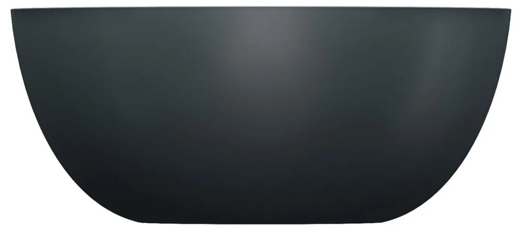 Omnires Shell M+ lavoar 35x35 cm rotund sub blat negru SHELL350UNBLV