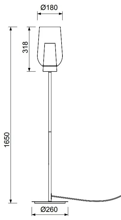 Lampa de podea design modern Nora auriu/ marmura alba