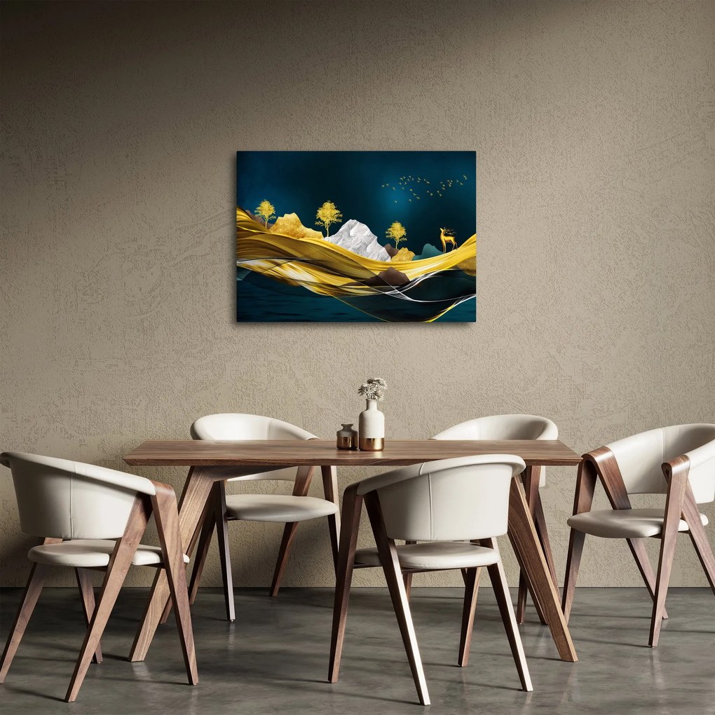 Tablou - Peisaj, cerb (70x50 cm)
