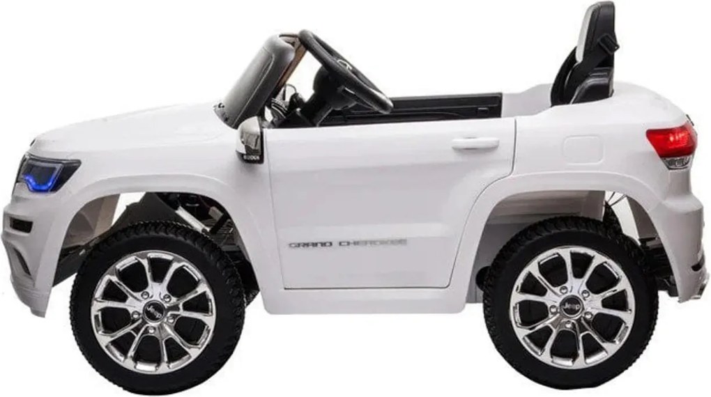Masinuta Electrica cu acumulator pentru copii NOVOKIDS™ Jeep Grand Cherokee, Roti din Cauciuc EVA, Max 30 kg ,Usi cu deschidere ,Baterie12V ,2 Viteze