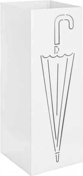 Suport umbrele metal alb Drizzle 16x16x49h