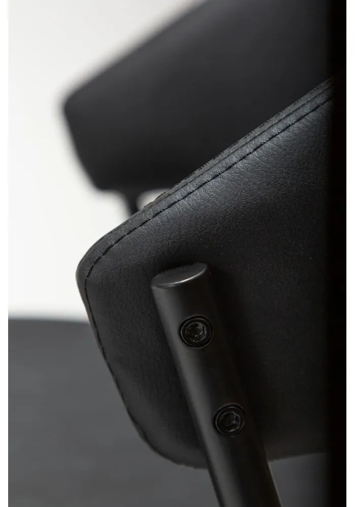 Scaun de dining negru din imitație de piele Zone – DAN-FORM Denmark
