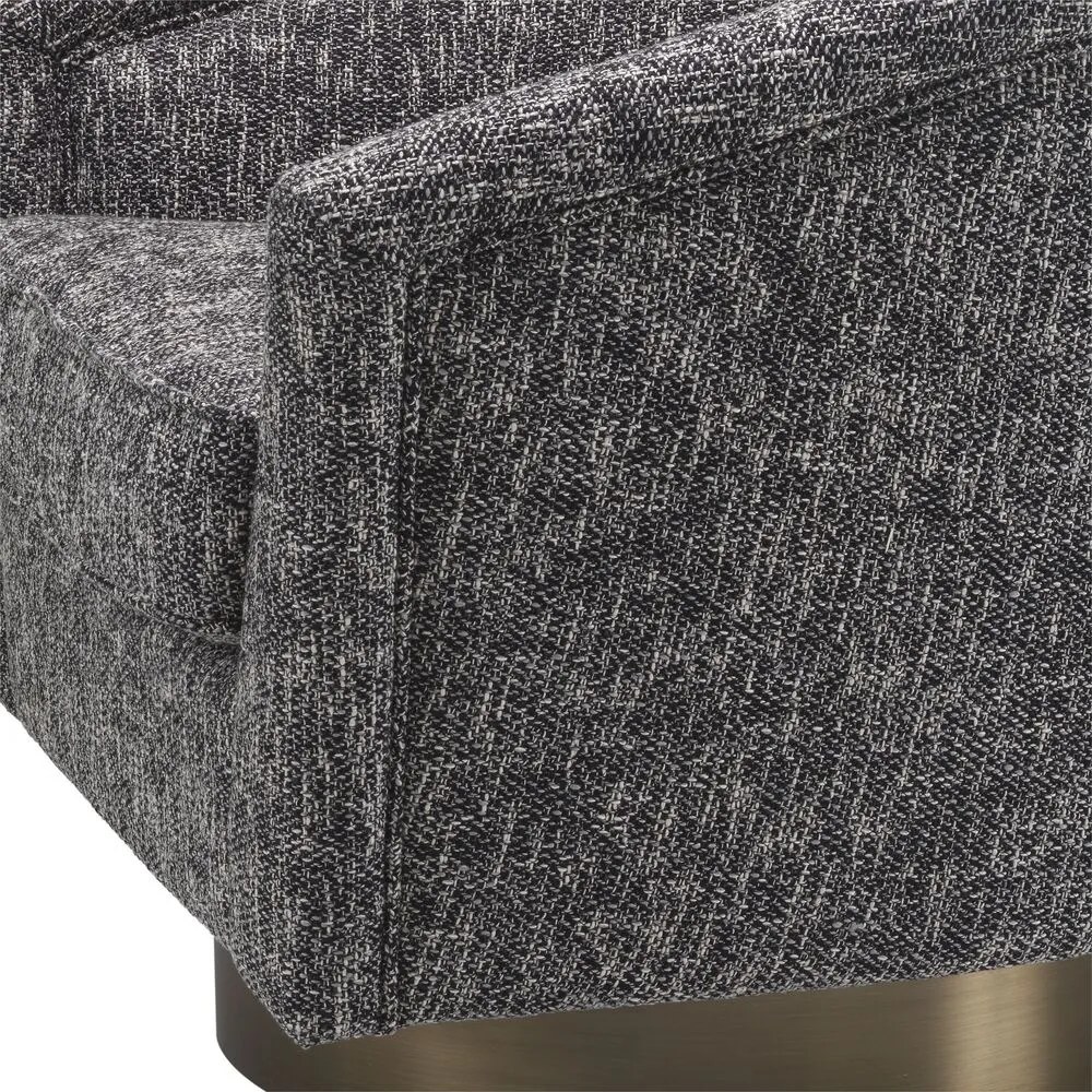 Fotoliu rotativ design lux Catene, negru cambon 115427 HZ