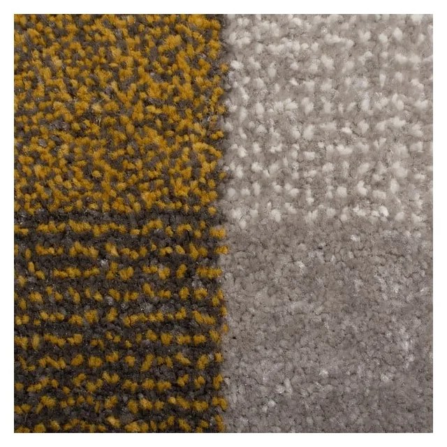 Covor Flair Rugs Plaza, 120 x 170 cm, gri - galben