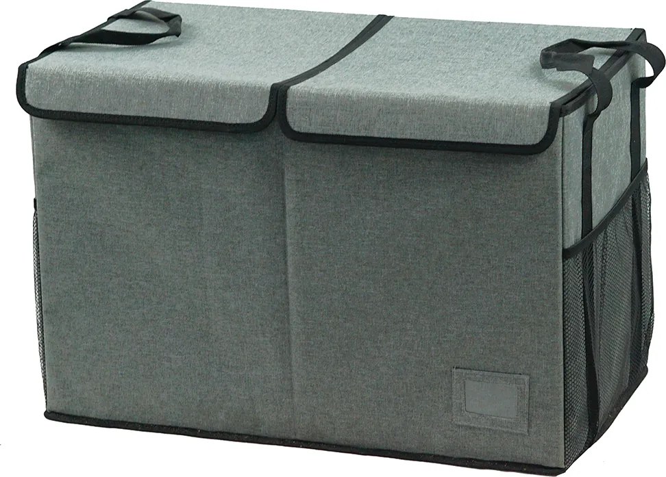 Cutie de depozitare pliabila, gri negru, DETER