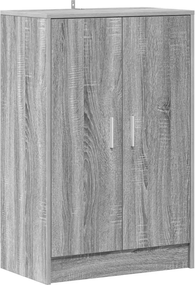 vidaXL Pantofar, gri sonoma, 60x35x92 cm, lemn prelucrat