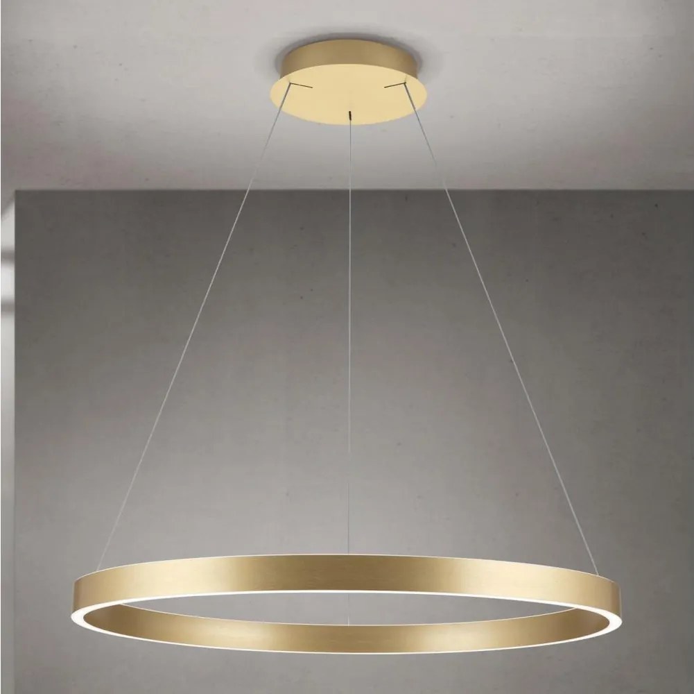 Orion - Pendul LED dimmabil KOLK, 80W, 230V, 2700/3000/4000K, Ø 80 cm, auriu