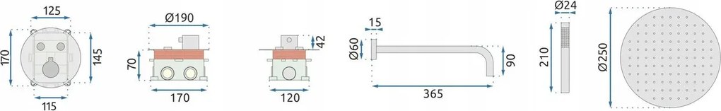 Set de dus incastrat Rea Lungo Titan + BOX