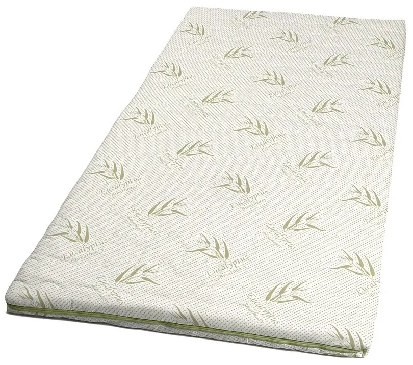 Topper saltea Eucalyptus Confort, 7 zone, 80x200 cm