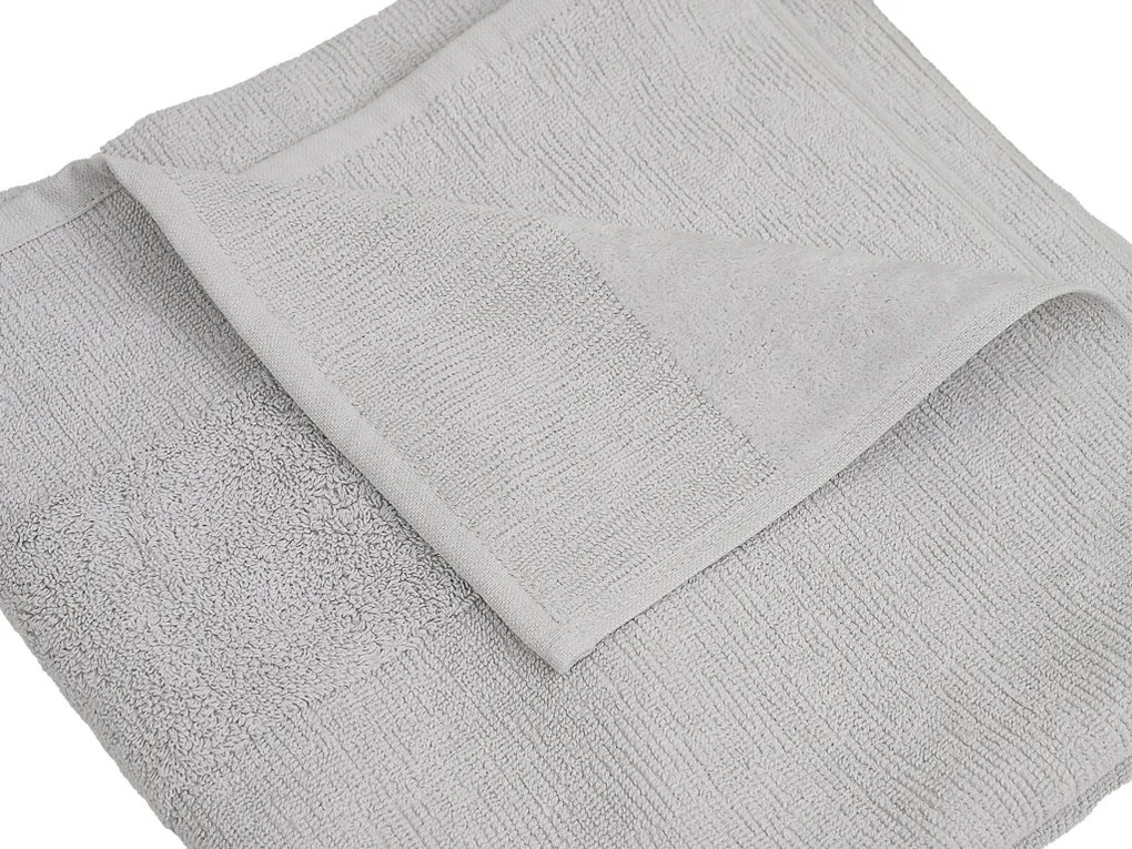 Set prosoape CARRARA 30x30 cm gri deschis 100% bumbac, 3 bucati