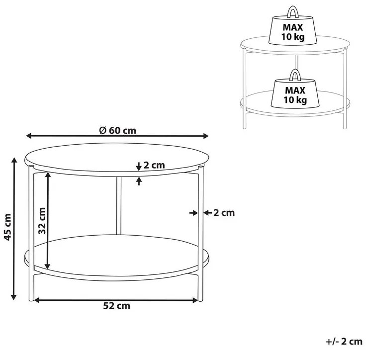 Măsuță de cafea Reimundo (alb) . 1075549