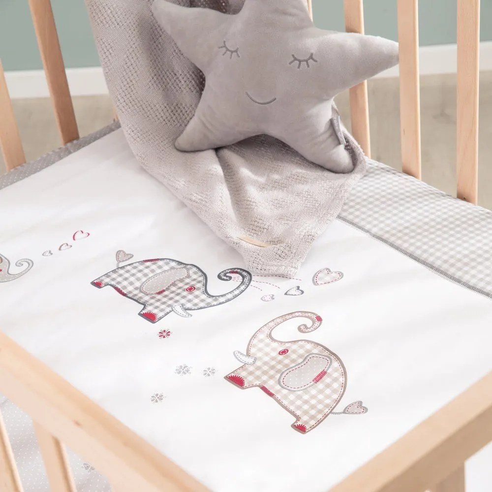 Țarc pentru copii în culoare naturală cu roți 100x75 cm Jumbo Twins – Roba