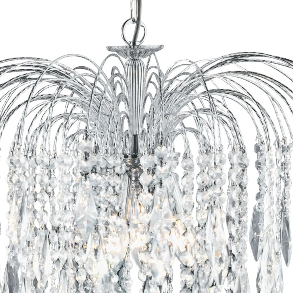 Lustra cristal suspendata design elegant Waterfall 5L 4175-5 SRT