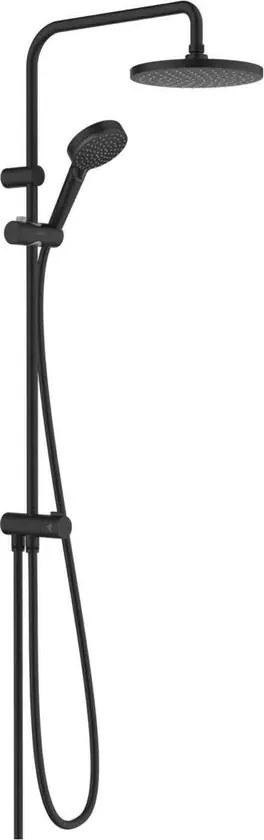 Coloana de dus negru mat Hansgrohe Vernis Blend reno 200 cu 2 functii fara baterie
