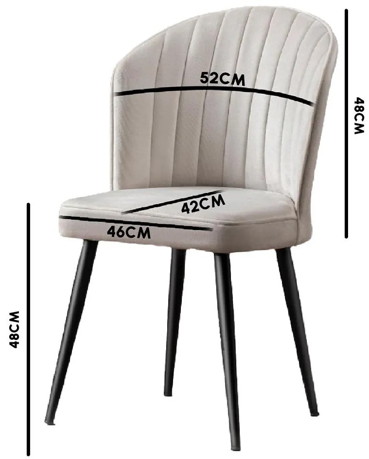 Set 2 buc. scaune sufragerie Rubicon (cappuccino + Negru) . 1102541