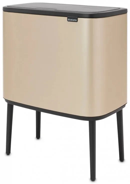 Coș Brabantia Bo Touch 1003213, 36 L, Deschidere lină și silențioasă, Deschidere mare, Auriu metalic