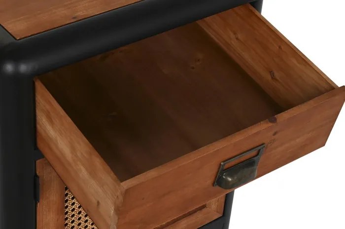 Noptiera din lemn de pin si metal " Wood "