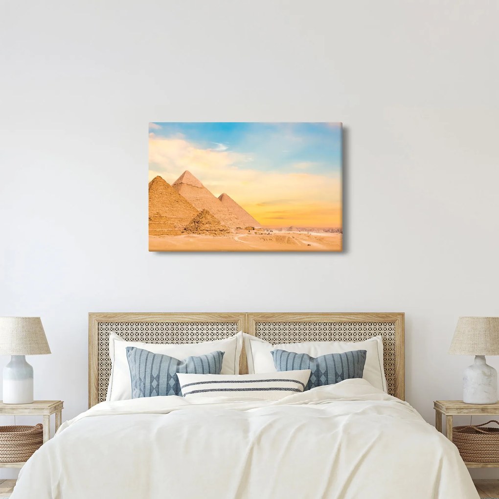 Tablou cu piramidele din Egipt (90x60 cm)