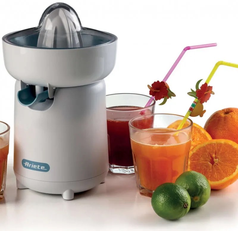 Storcator electric pentru citrice Ariete BREAKFAST 0417/01, 40W, Capac, 2 conuri detasabile, Orificiu cu deschidere si închidere, Alb