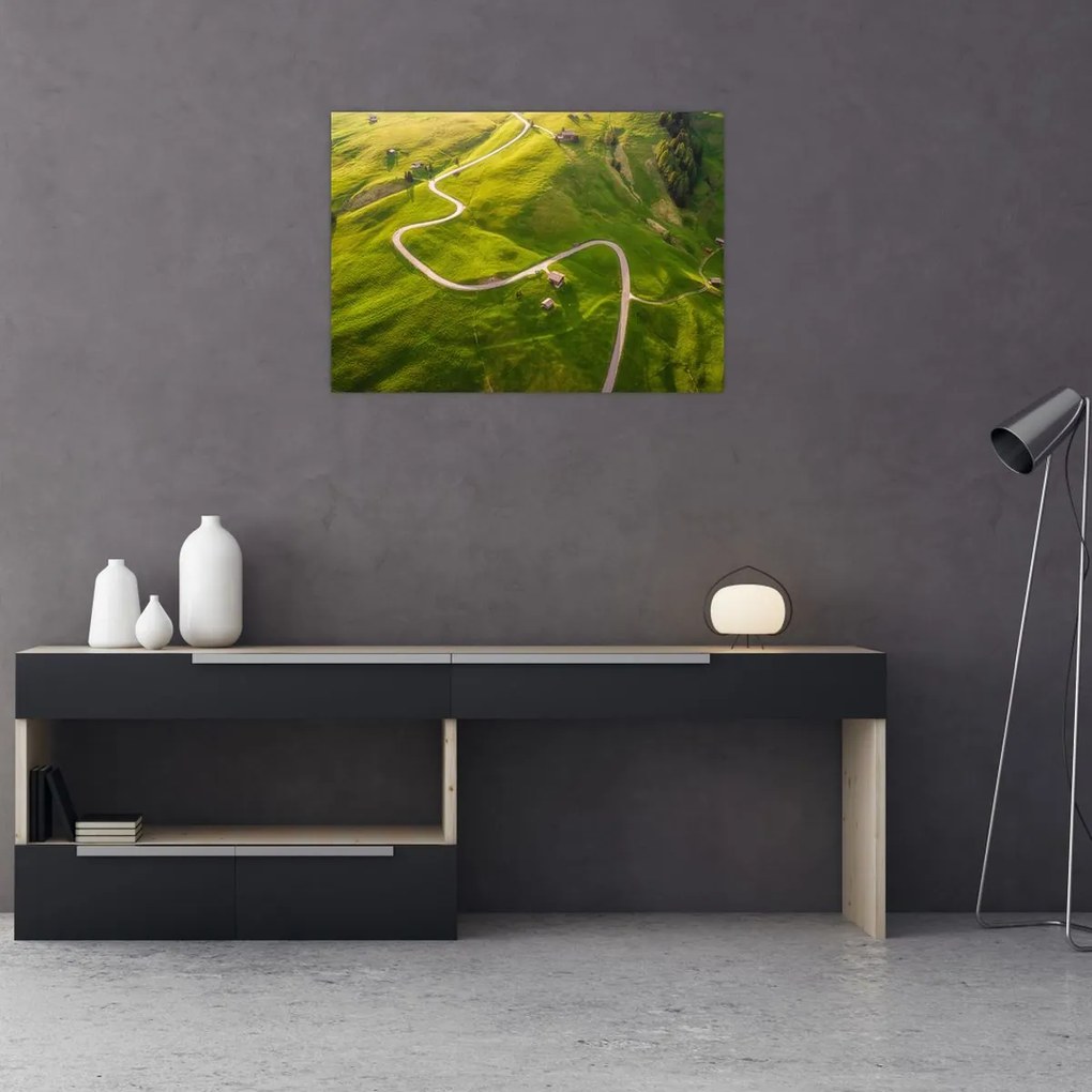 Tablou pe sticlă - Platoul Meadow (70x50 cm)
