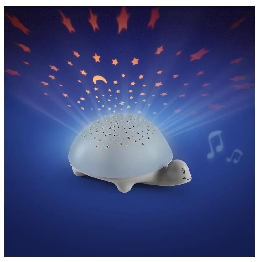 PABOBO - Proiector cu melodie în formă de broască țestoasă 3xAA
