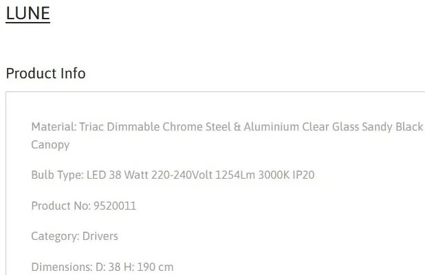 Lustra cu 5 pendule LED design modern LUNE