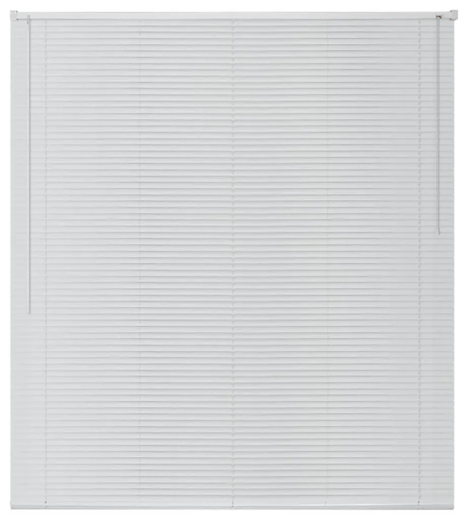 Jaluzele fereastra, aluminiu, 120 x 130 cm, alb Alb, 120 x 130 cm