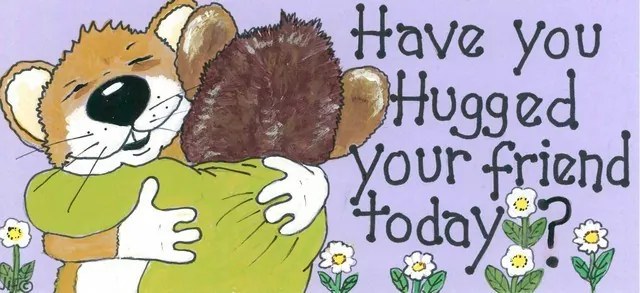 Placuta decorativa Have You Hugged Your Friend