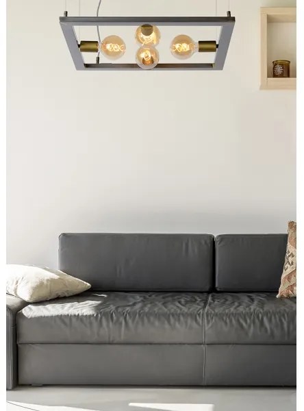 Lucide 73403/04/18 - Lustră pe cablu THOR 4xE27/60W/230V