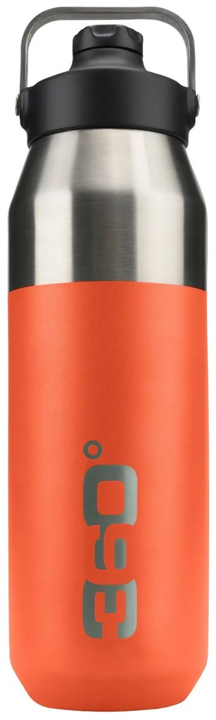 Bidon inox 1000 ml wide mouth, cu capac magnetic, pumpkin