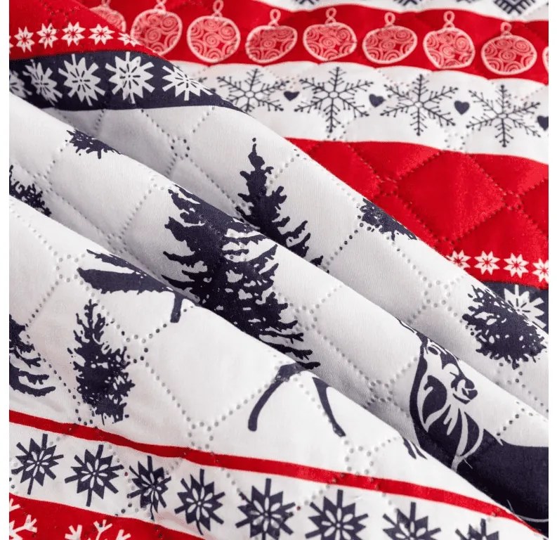 Cuvertura de pat cu model TWINKLE CHRISTMAS, colorat Dimensiune: 220 x 240 cm