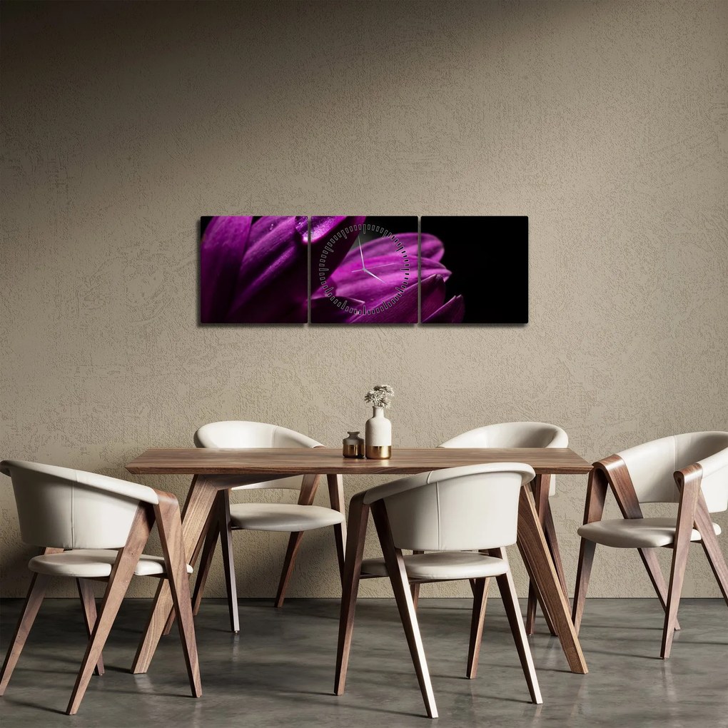 Tablou - Picătura de apă (cu ceas) (90x30 cm)